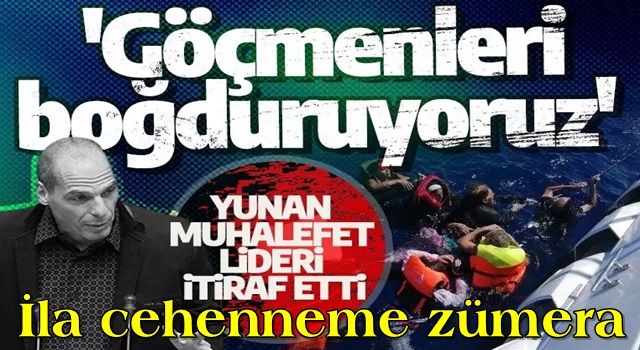 Yunan muhalefet lideri itiraf etti: 'Göçmenleri boğduruyoruz