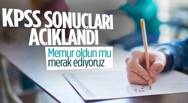 2022 KPSS ön lisans sınav sonuçları açıklandı