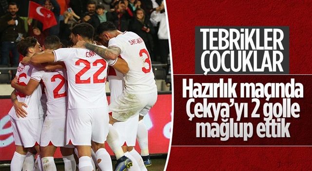 A Milli Takımımız, Çekya'yı iki golle geçti