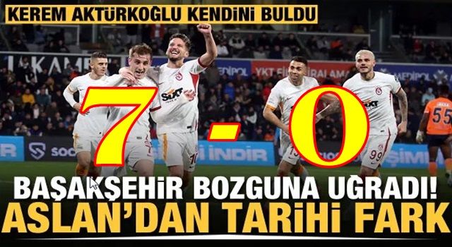 Galatasaray'dan tarihi fark! Başakşehir bozguna uğradı