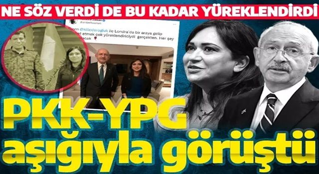 Kılıçdaroğlu, Londra'da PKK/YPG aşığı Amberin Zaman'la görüştü