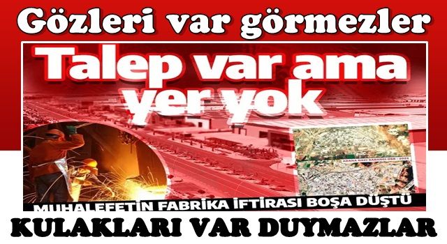 Muhalefetin 'fabrika kurulmuyor' algısına rakamlarla cevap! 5 bin yeni fabrika da yolda