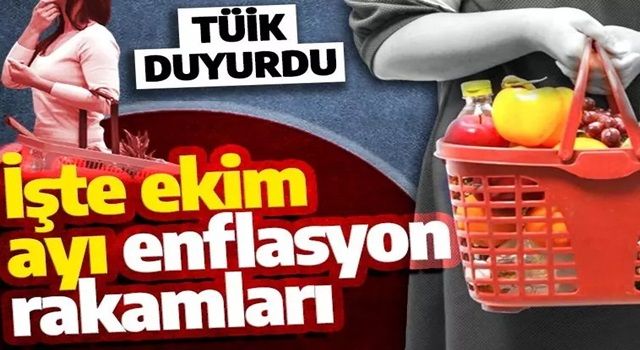 TÜİK ekim ayı enflasyonunu açıkladı