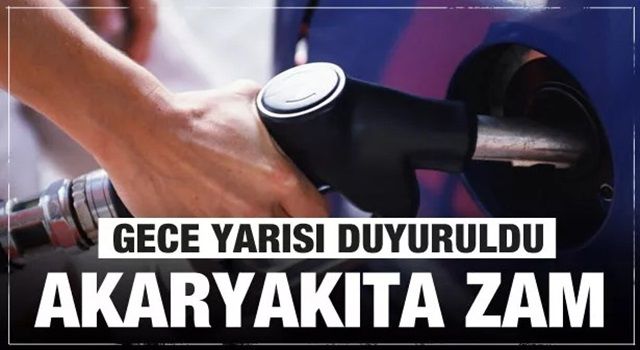 Akaryakıt fiyatlarına yeni zam geldi