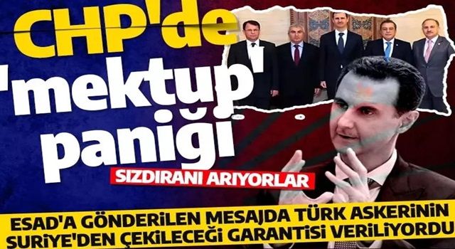 CHP'den Esed'a mektup sızdırma tepkisi: Aramızda kalmalıydı