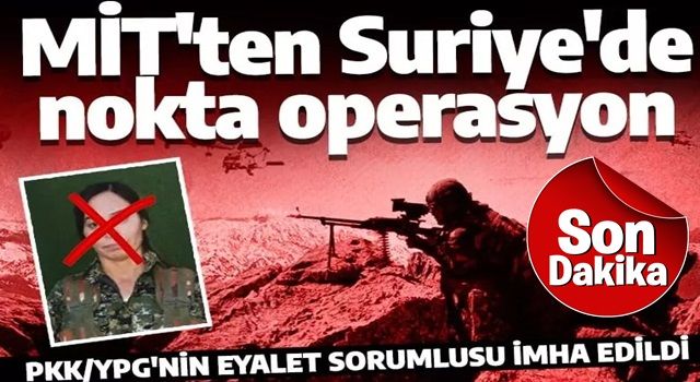 MİT, PKK/YPG'nin sözde Ayn İsa eyaleti sorumlusunu öldürdü