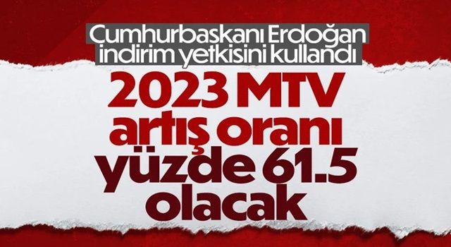 Motorlu Taşıtlar Vergisi'nde indirim