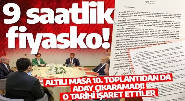 6'lı masa toplantısı sonrası yazılı açıklama