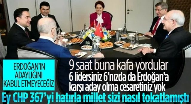 6'lı masanın 11. toplantısı sona erdi."Cumhurbaşkanı'nın 3. adaylığını kabul etmiyoruz"