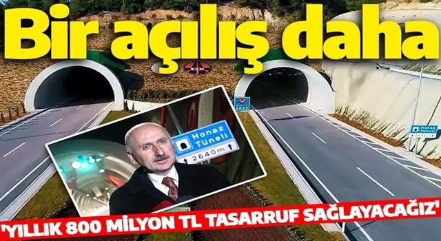 "Denizli Çevre Yolu ve Honaz Tüneli'ni milletimizin hizmetine sunuyoruz!"