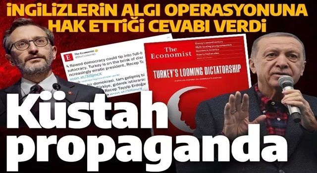 Fahrettin Altun'dan The Economist'in kapağına tepki: Küstah bir propaganda