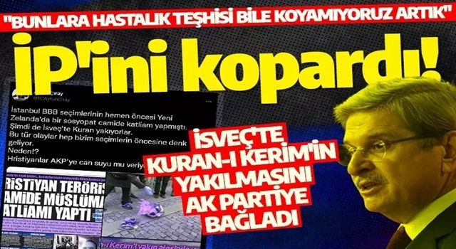 İYİ Parti'nin kara propagandası pes dedirtti! İsveç'te Kuran-ı Kerim'in yakılmasını AK Partiye bağladı