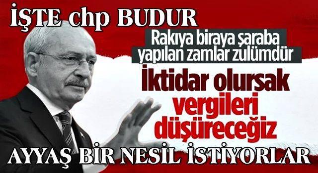 Kemal Kılıçdaroğlu'ndan alkollü içeceklere yapılan zamma tepki