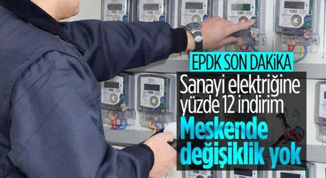 Sanayi elektriğinde yüzde 12 indirim bekleniyor