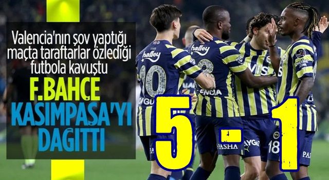 Valencia şov yaptı! Fenerbahçe zirveye göz kırptı