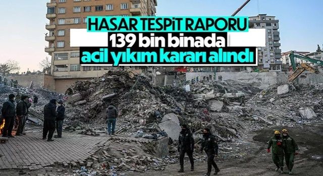 Deprem bölgesindeki hasar tespit çalışmalarında son durum