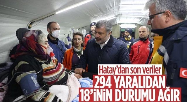 Fahrettin Koca: 294 yaralıdan 18'inin durumu ağır