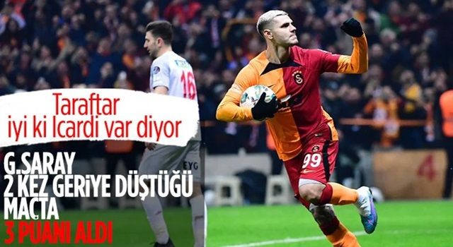 Galatasaray, geriye düştüğü maçta Ümraniyespor'u mağlup etti