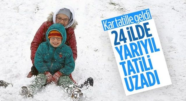 Kar yağışı nedeniyle birçok ilde okullar tatil edildi