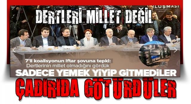 7'li koalisyonun şovu bitti, iftar çadırı gitti! Depremzedeler tepki gösterdi: Bu adamların derdinin millet olmadığını bir kez daha gördük .