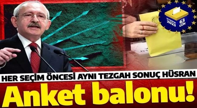 CHP'nin anket oyunu! Her seçim öncesi aynı manipülasyon