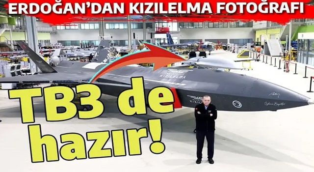 Erdoğan'dan KIZILELMA ve TB3'lü fotoğraf! O görüntü büyük ilgi çekti