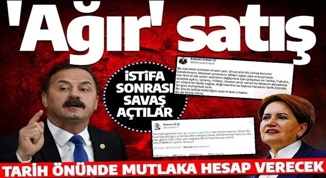 İstifa sonrası Yavuz Ağıralioğlu'na savaş açıldı: Tarih önünde hesap verecek