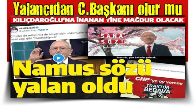 Kılıçdaroğlu'nun vaatleri 'namus sözü'nü hatırlattı: İnanan yine mağdur olacak