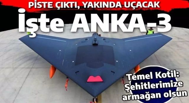 Türkiye'yi heyecanlandıran fotoğrafı Temel Kotil paylaştı: İşte hayalet uçak ANKA-3...