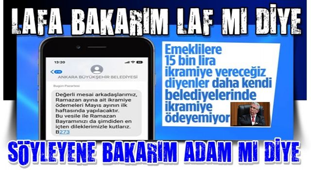 Ankara Büyükşehir Belediyesi çalışanlarının bayram ikramiyesini ödeyemedi