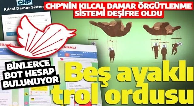 Binlerce bot hesap bulunuyor! CHP'nin beş ayaklı trol ordusu deşifre oldu!