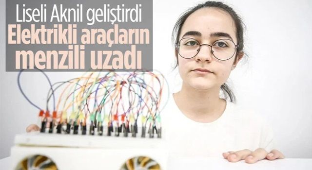 Bursalı lise öğrencisi, elektrikli araçların menzilini artıran proje geliştirdi