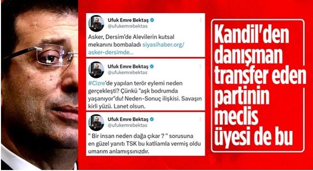 CHP'li belediyede bir terör sevicisi daha! Ufuk Emre Bektaş'ın TSK’yı suçlayan paylaşımları ortaya çıktı