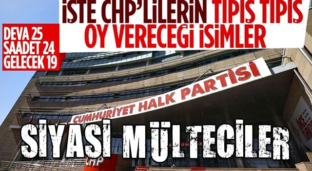 CHP'nin ortak listesinde yer alacak partilerin adayları belli oldu