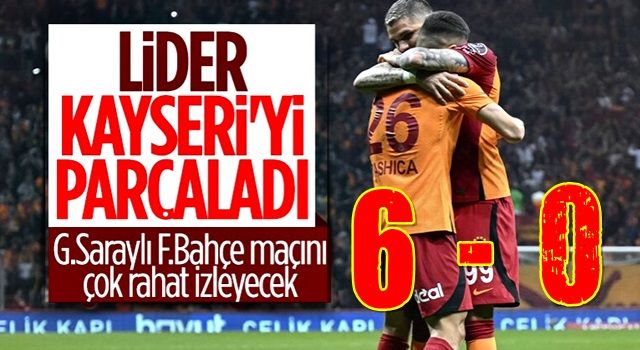 Icardi şov yaptı! Galatasaray'dan Kayserispor'a gol yağmuru