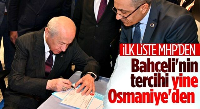 MHP'nin aday listesi belli oldu! İşte il il MHP milletvekili adayları...