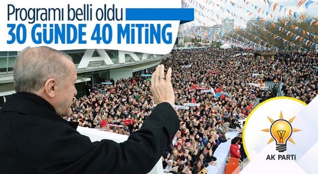 Seçim programı belli oldu! Cumhurbaşkanı Erdoğan, 14 Mayıs'a kadar 40 miting düzenleyecek