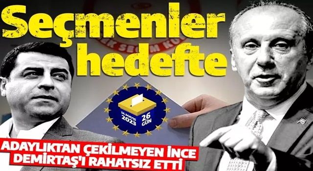 Selahattin Demirtaş, Muharrem İnce'nin destekçilerini hedef aldı: Bizim için bir sakıncası yok!