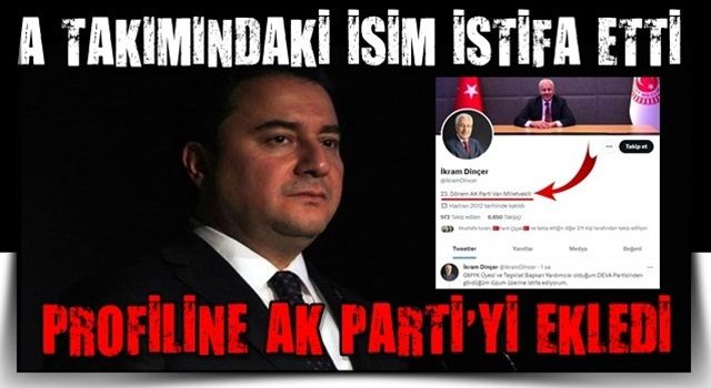 Babacan'ın A Takımı'ndaki isim istifa etti, profiline AK Parti'yi ekledi