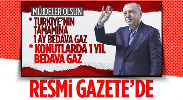 Cumhurbaşkanı Erdoğan'ın doğalgaz müjdeleri Resmi Gazete'de yayınlandı