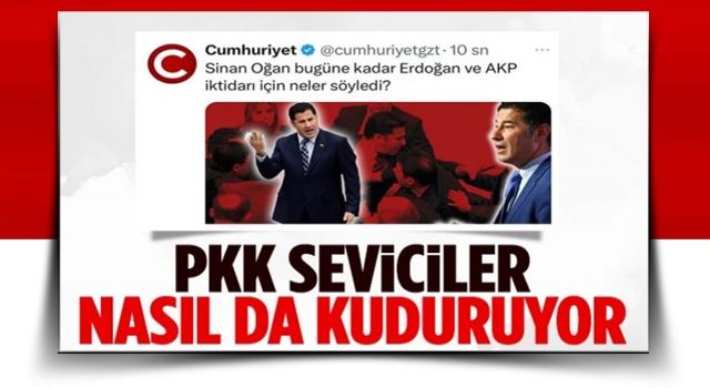 Cumhuriyet, Cumhurbaşkanı Erdoğan'a desteğini açıklayan Sinan Oğan'ı hedef aldı