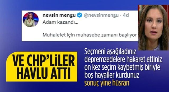 Nevşin Mengü seçimin sonucunu açıkladı: Adam kazandı