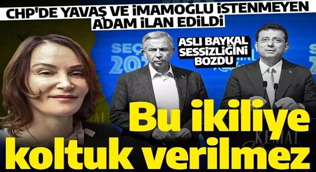 Aslı Baykal, İmamoğlu ve Yavaş ile ilgili sessizliğini bozdu: Parti onlara emanet edilmemeli