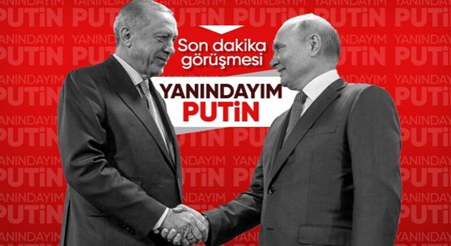 Cumhurbaşkanı Erdoğan, Vladimir Putin ile görüştü