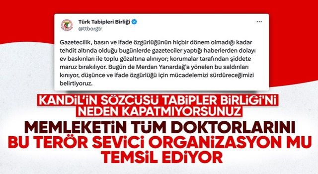 TTB'den Merdan Yanardağ'a destek: Mücadelemizi sürdüreceğiz