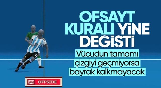 FIFA, ofsayt kuralını değiştirdi