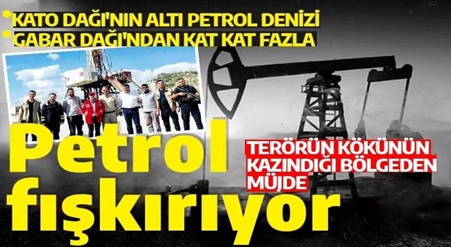 Terörün kökünün kazındığı bölgeden müjde! Kato Dağı'nın altı petrol denizi!