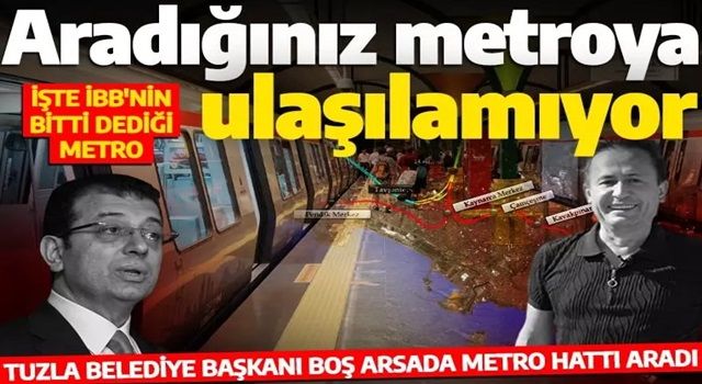 Bir CHP klasiği! Reklam çok hizmet yok! İşte İBB'nin bitti dediği metro