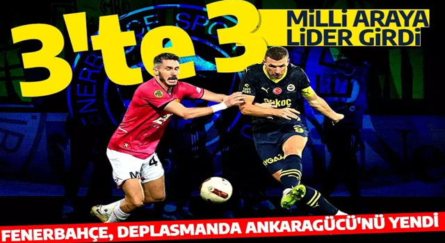 Fenerbahçe, Ankaragücü deplasmanında tek golle kazandı