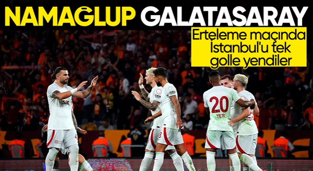 Galatasaray, İstanbulspor'u tek golle geçti